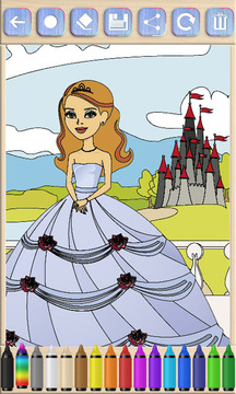 儿童画画游戏书公主的秘密花园截图