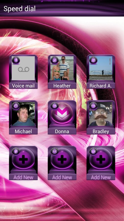Pink Nexus Q GO Contacts Theme截图3