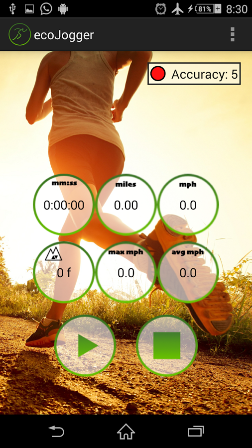 ecoJogger - 运行应用程序截图3