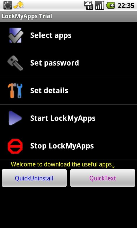 保护应用程序LockMyApps截图1