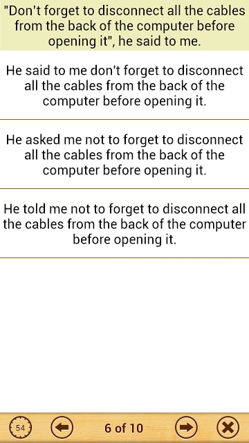 Grammar : Reported Speech Lite截图6