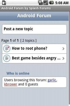 Android Forum截图