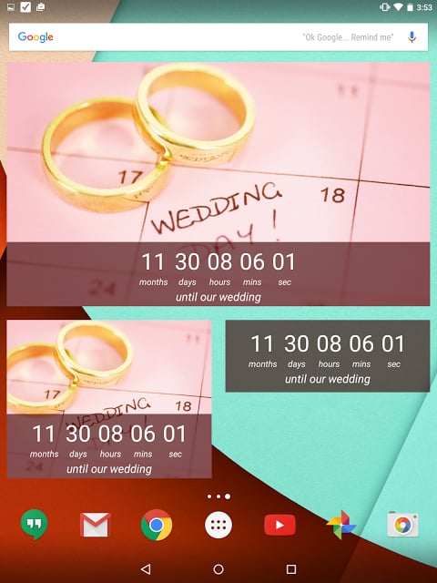 Wedding Countdown Widget截图3