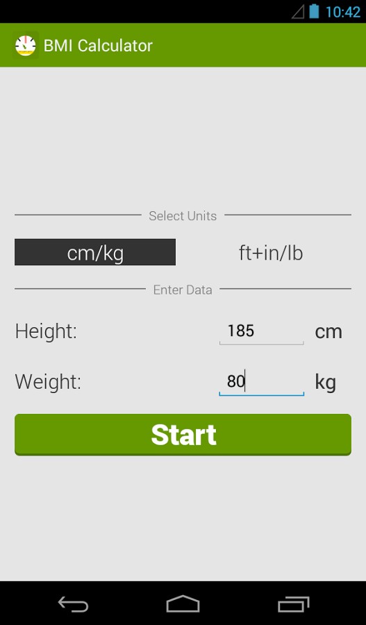 BMI计算器 - 理想体重截图1