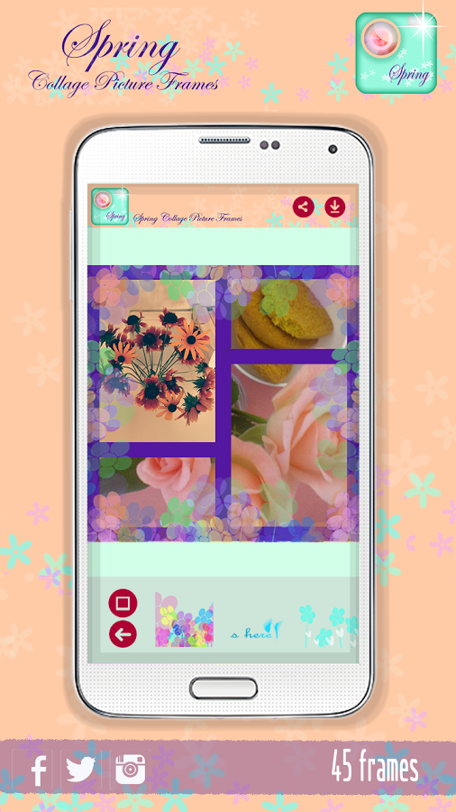 春天照片拼贴照片相框截图1