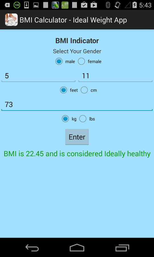 BMI计算器理想体重截图3