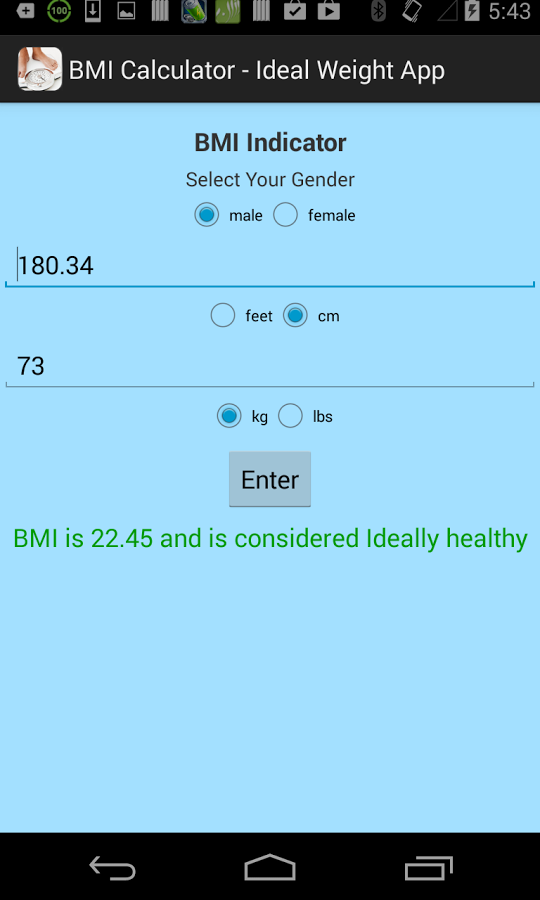 BMI计算器理想体重截图4