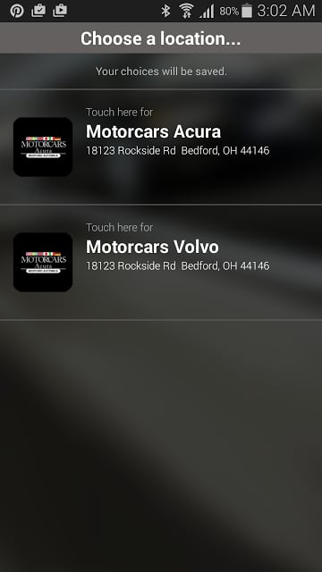 Motorcars Acura Volvo截图5