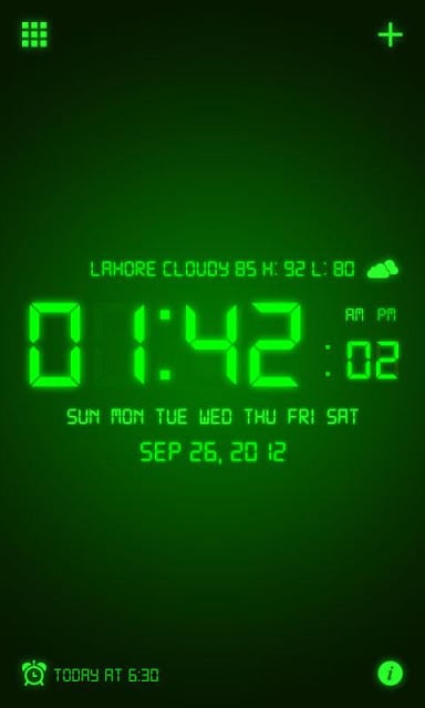 Droid Digital Alarm Clock截图2
