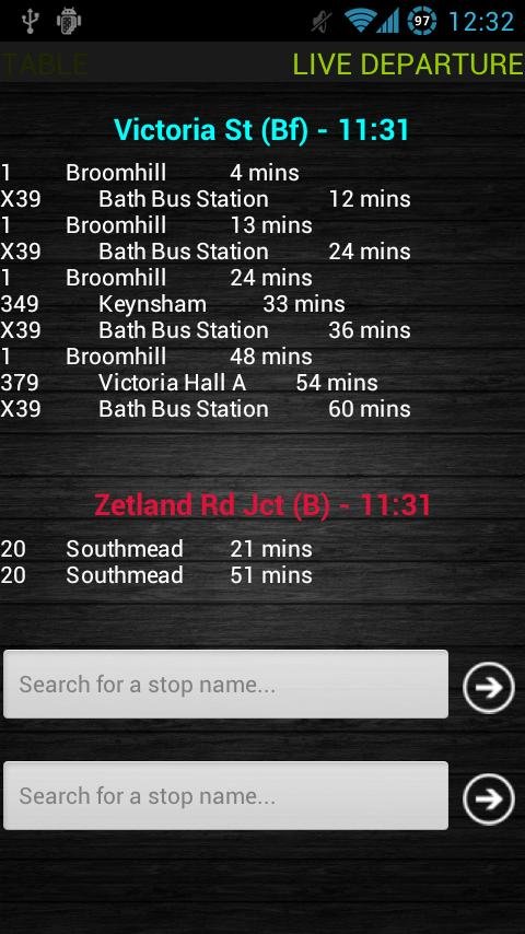 Bristol Bus Timetable Live截图2