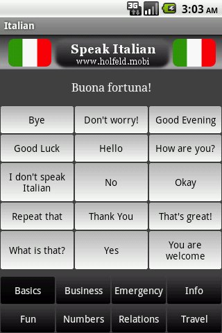 Speak Italian Free截图3