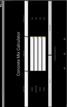 混凝土混合比例计算机截图