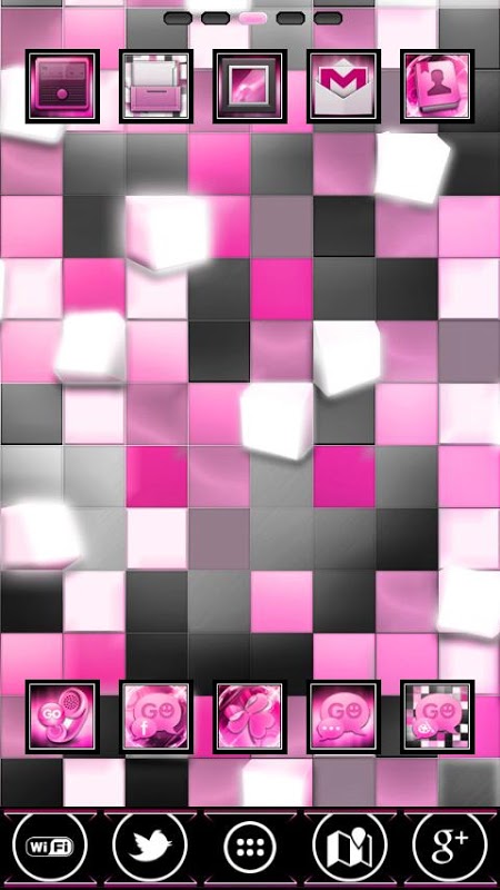 Pink ICS GO Launcher截图1