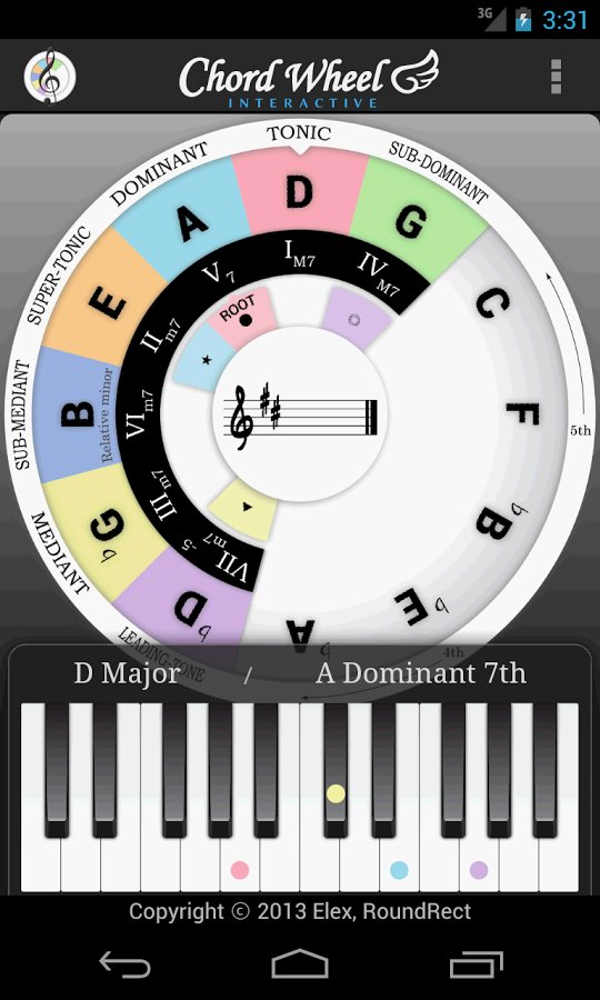 Chord Wheel: Circle of 5ths LE截图5