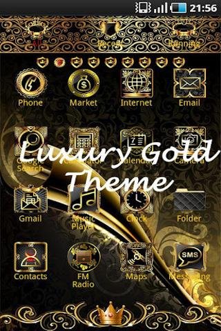 Luxury Gold Clock widget截图4