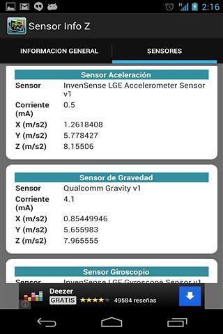 Sensor Info Z截图3