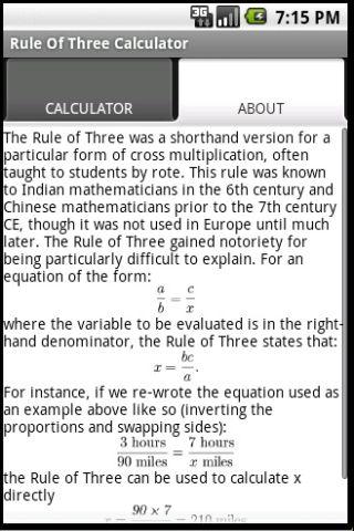 Rule Of Three Calculator截图2