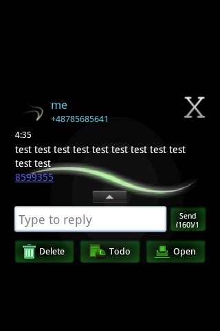 GO SMS PRO Theme 短信临主题 - 简单截图1