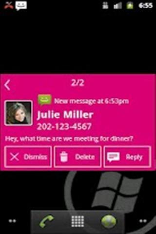 Notify - WP7 Magenta Theme截图2