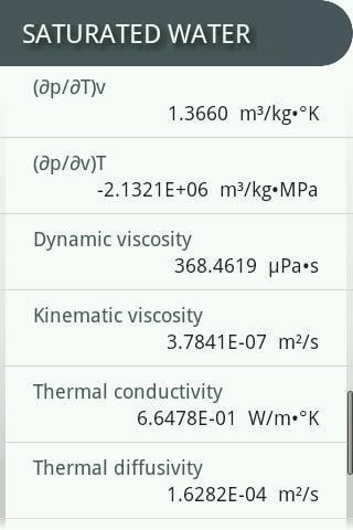 Steam Tables   蒸汽表截图3