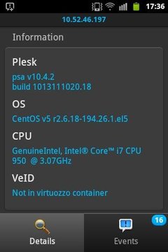 Plesk服务器监听器截图