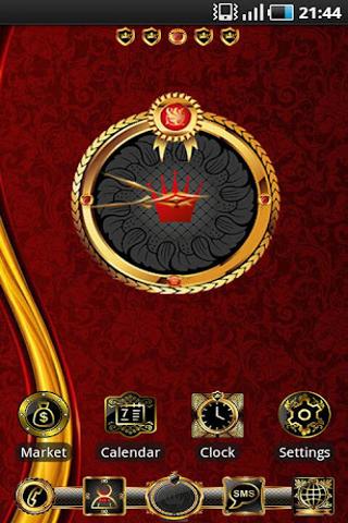 Luxury Gold Clock widget截图3