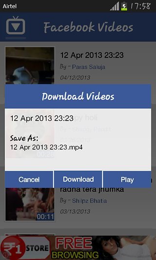 Video Downloader for Facebook截图1