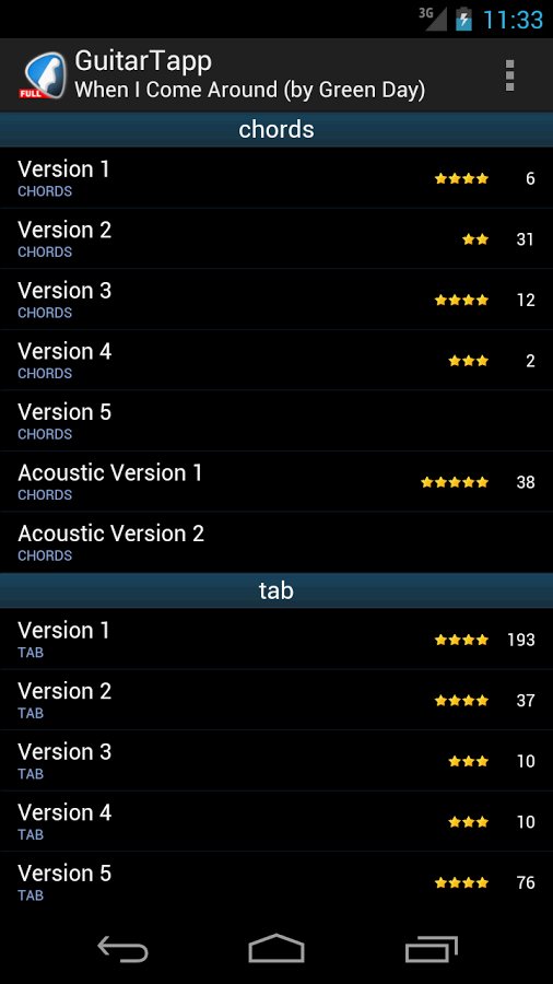 GuitarTapp - Tabs &amp; Chords截图4