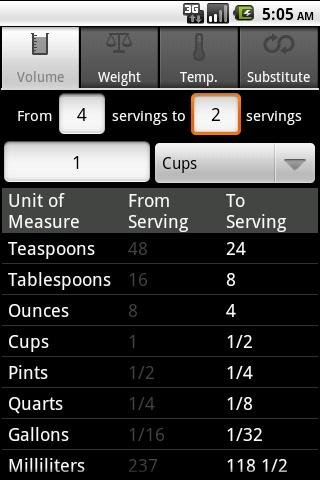 Cooking Conversions截图1