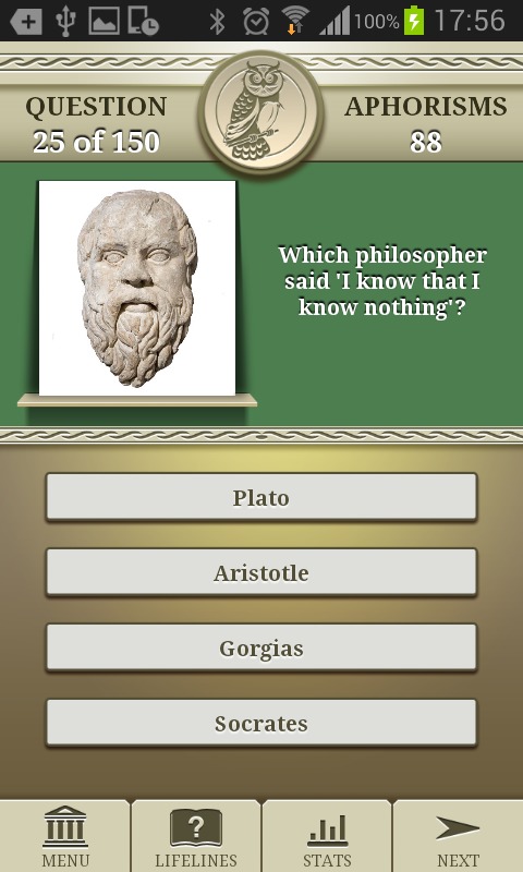 Genius Philosophy Quiz Lite截图2