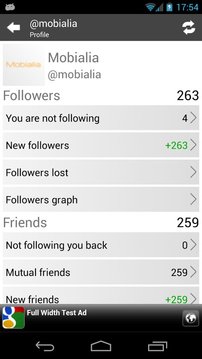 跟踪推特我的追随者 Track my Followers for Twitter截图