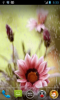Rain Flower Live Wallpaper截图1