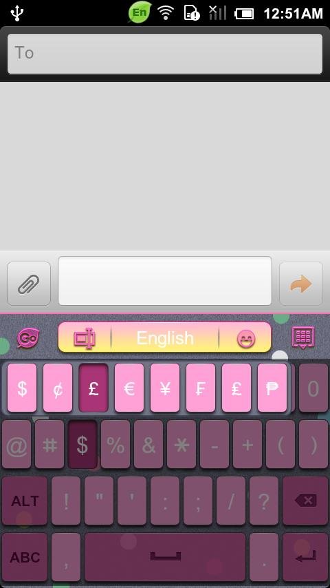 GO Keyboard Happy hour theme截图3