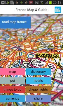 法国离线地图截图