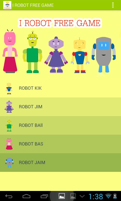 I ROBOT FREE GAME截图1