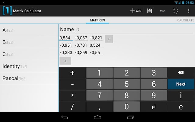 矩阵计算器截图1