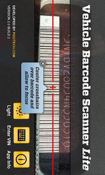 VehicleBarcodeScanner Lite截图