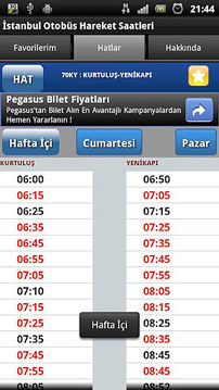 İstanbul Otob&uuml;s Saatleri截图