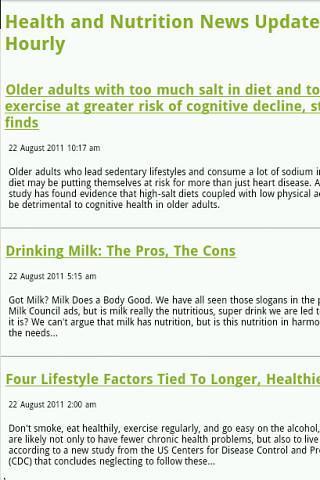 Nutrition and Health news截图4