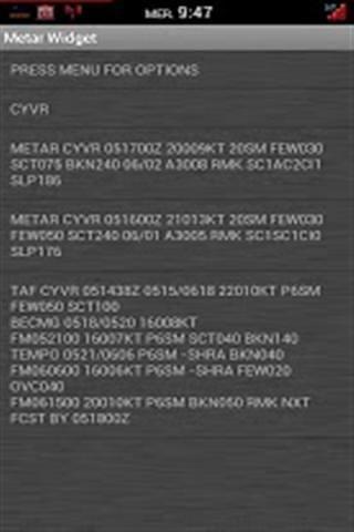 Metar Widget截图1