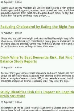 Nutrition and Health news截图