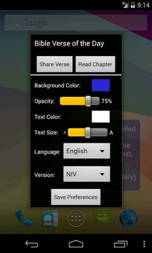 Bible Verse of the Day Widget截图