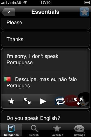 Lingopal Portuguese Lite截图1