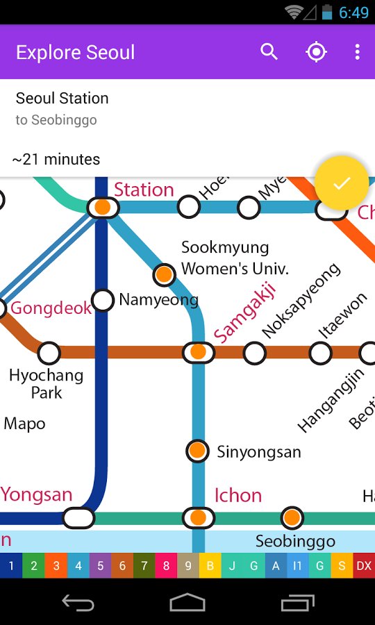 Explore Seoul Subway map截图8