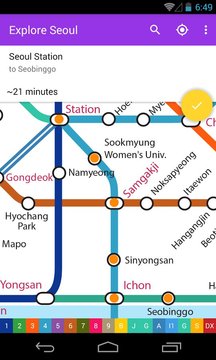 Explore Seoul Subway map截图