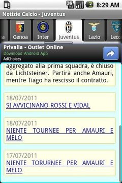 Notizie Calcio Serie A 2012-13截图