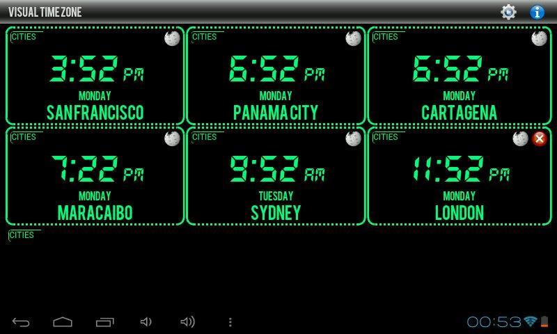 Visual Time Zone - Free截图6