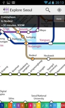 Explore Seoul Subway map截图