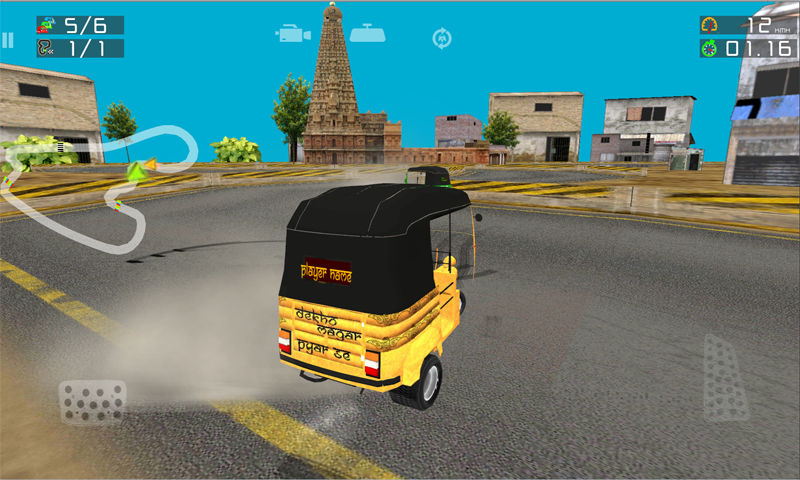 电动三轮车大赛  Temple Rickshaw Racing Run截图1