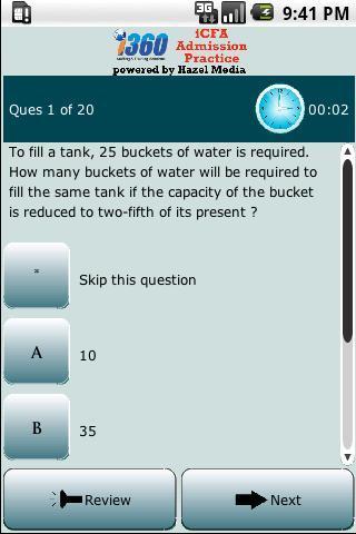 iCFA Admission Practice截图2